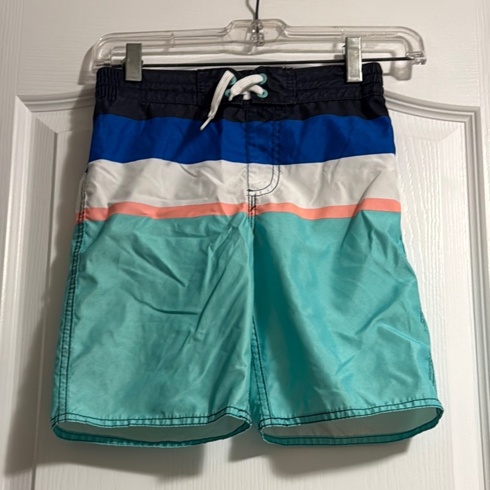 Colorful Striped Swim Shorts